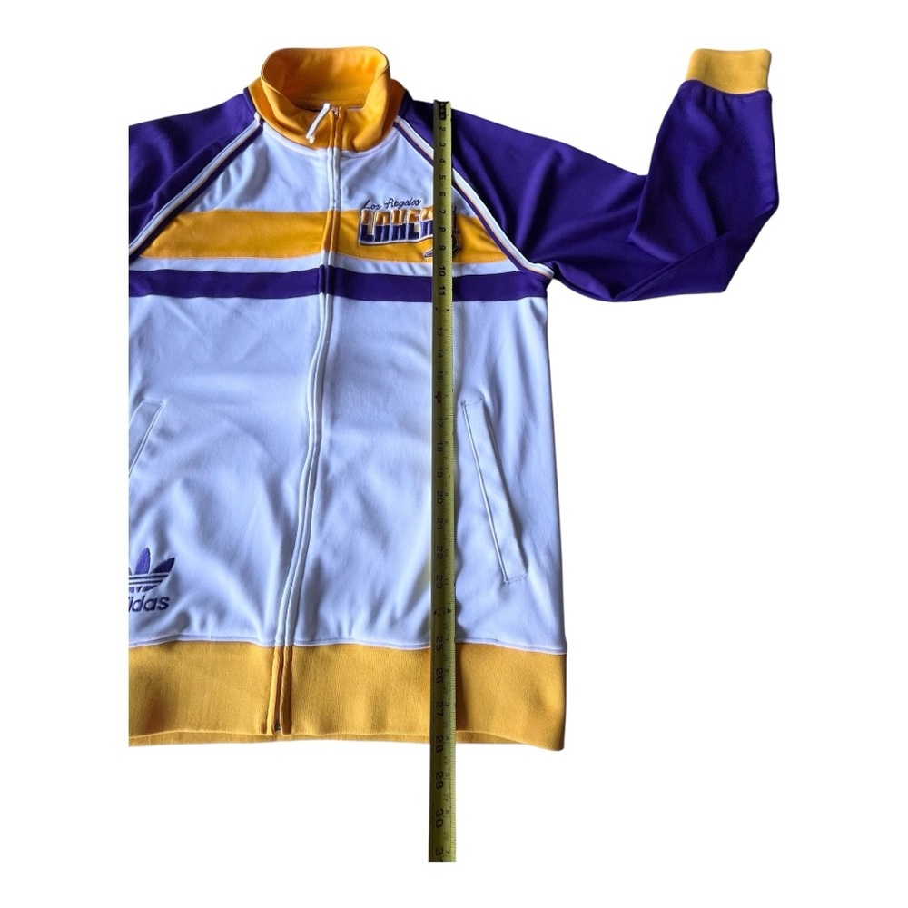 adidas Originals LA Lakers NBA Full Zip Track Jacket, Medium - Picture 7 of 8